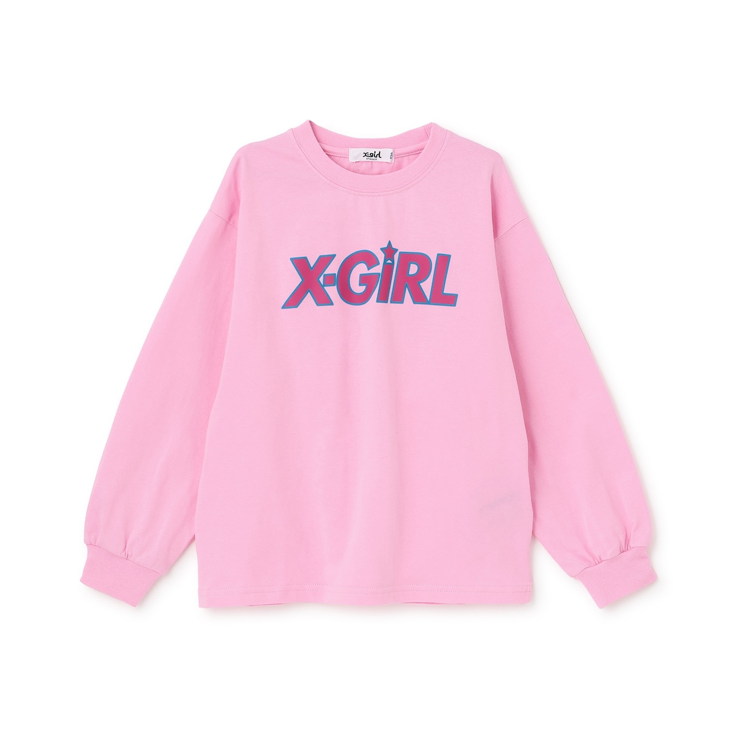 X-girlロゴ長袖Tシャツ