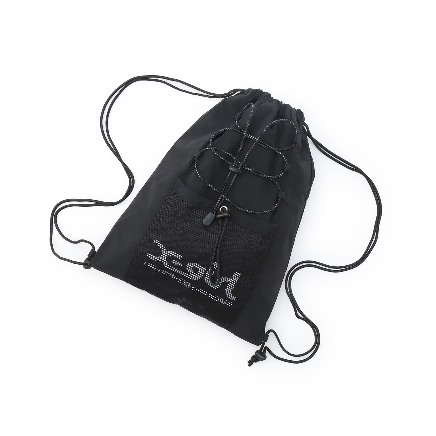 ロゴ メッシュナップサック