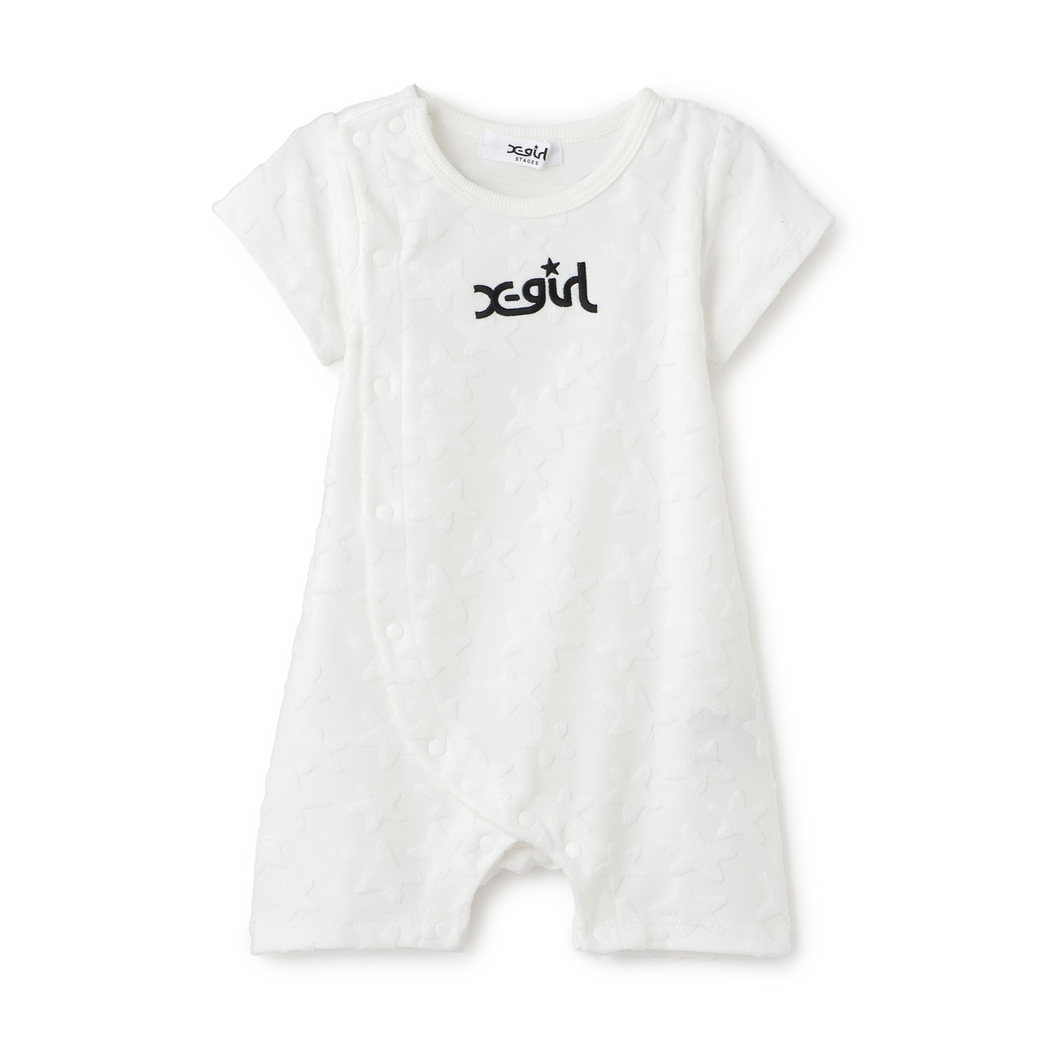 星柄パイルジャカード ショートオール