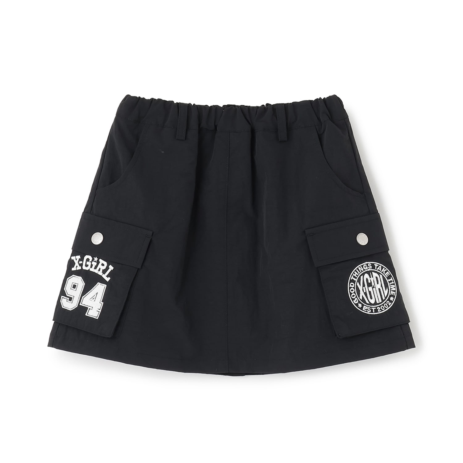 ロゴ刺しゅう カーゴスカート