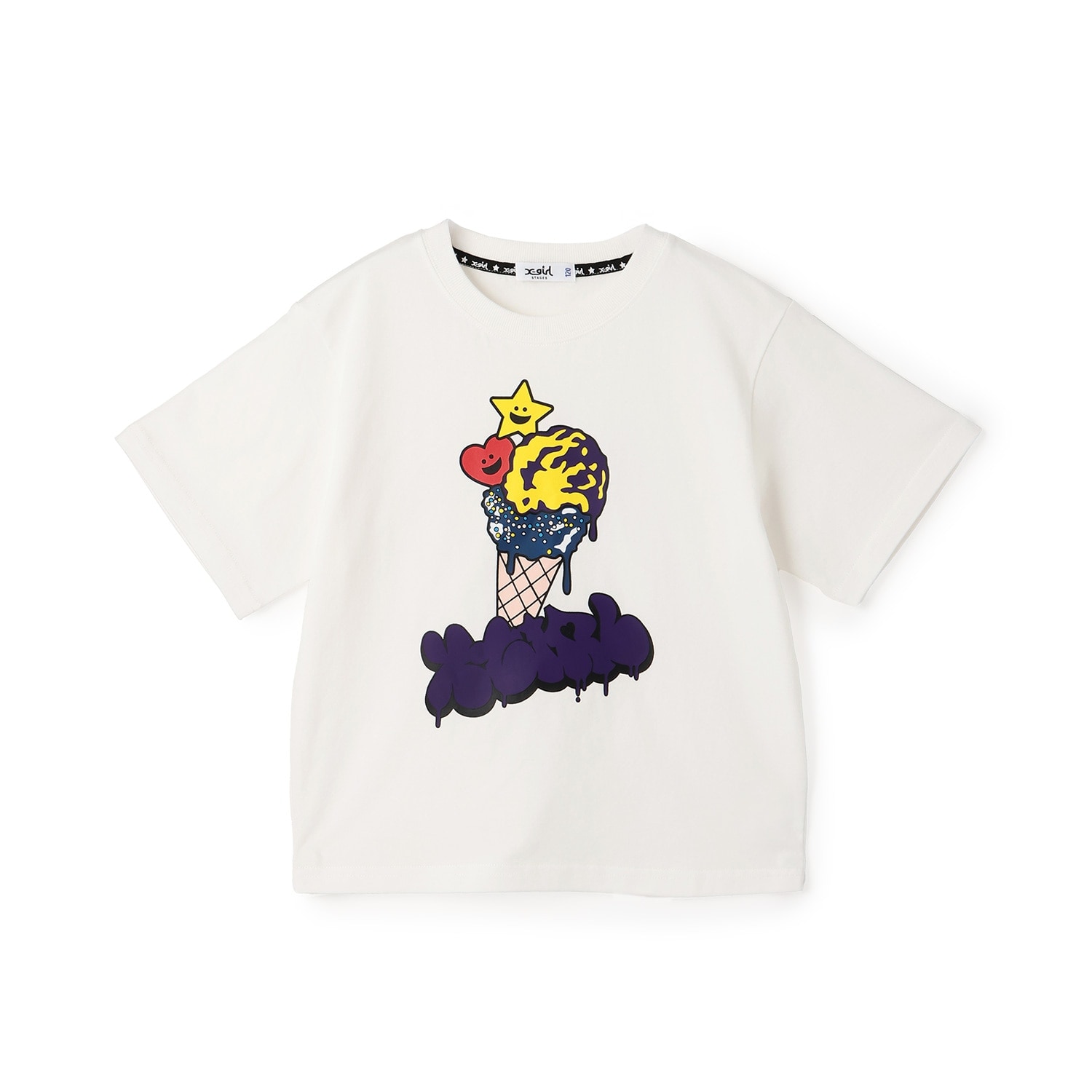 【接触冷感】キラッキーアイスクリーム 半袖Tシャツ