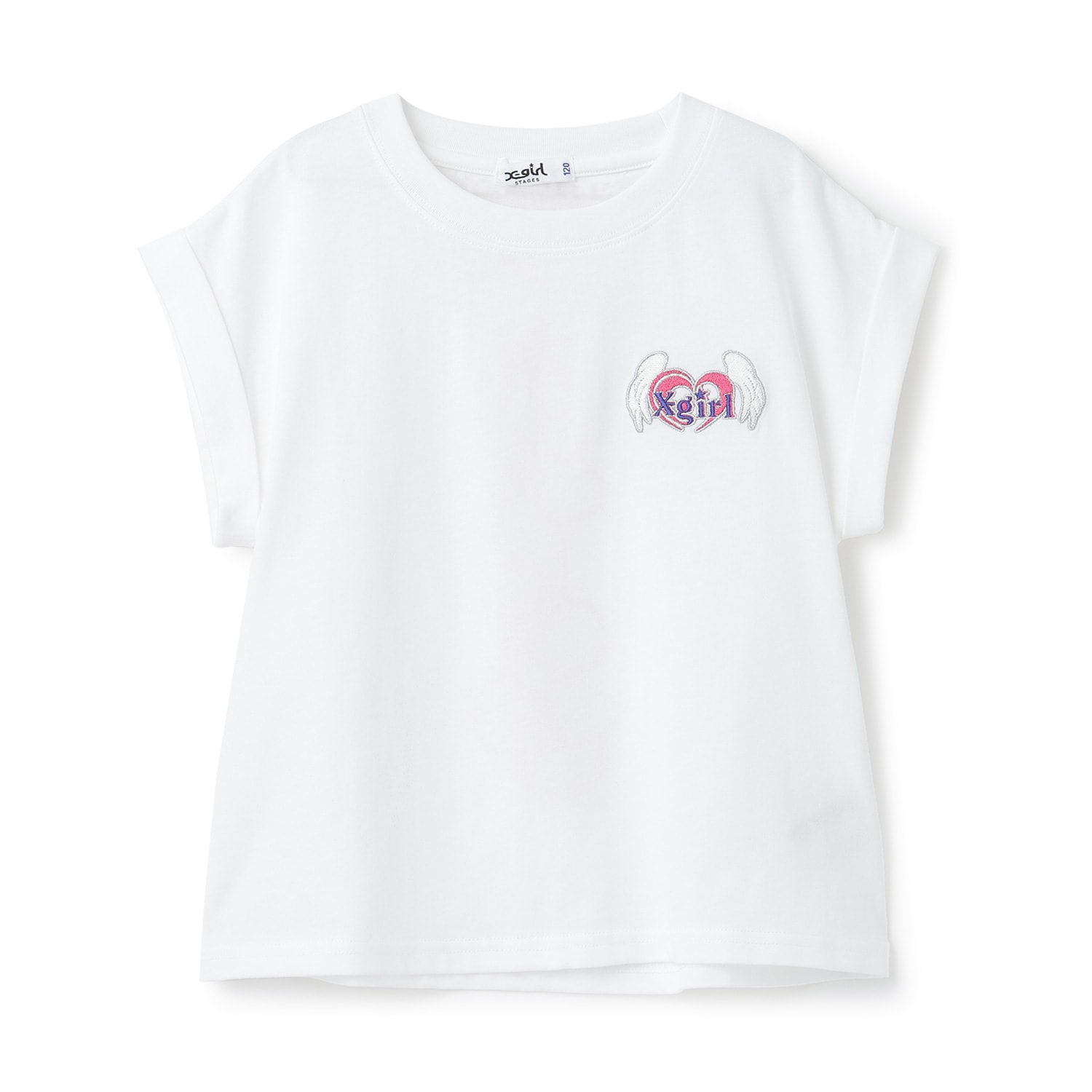 ハートロゴ刺しゅう ノースリトップス