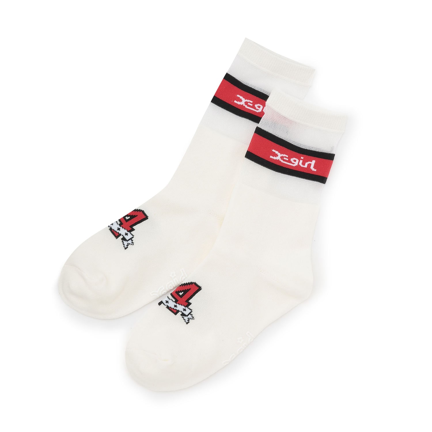 BOXロゴ シアークルーソックス