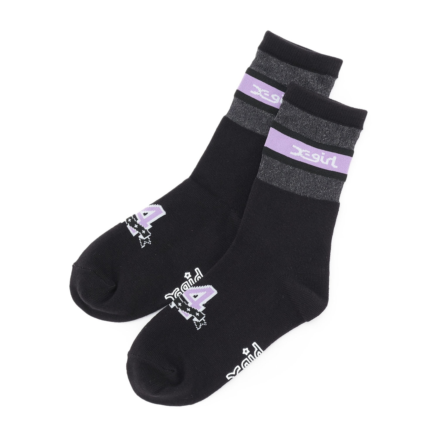 BOXロゴ シアークルーソックス