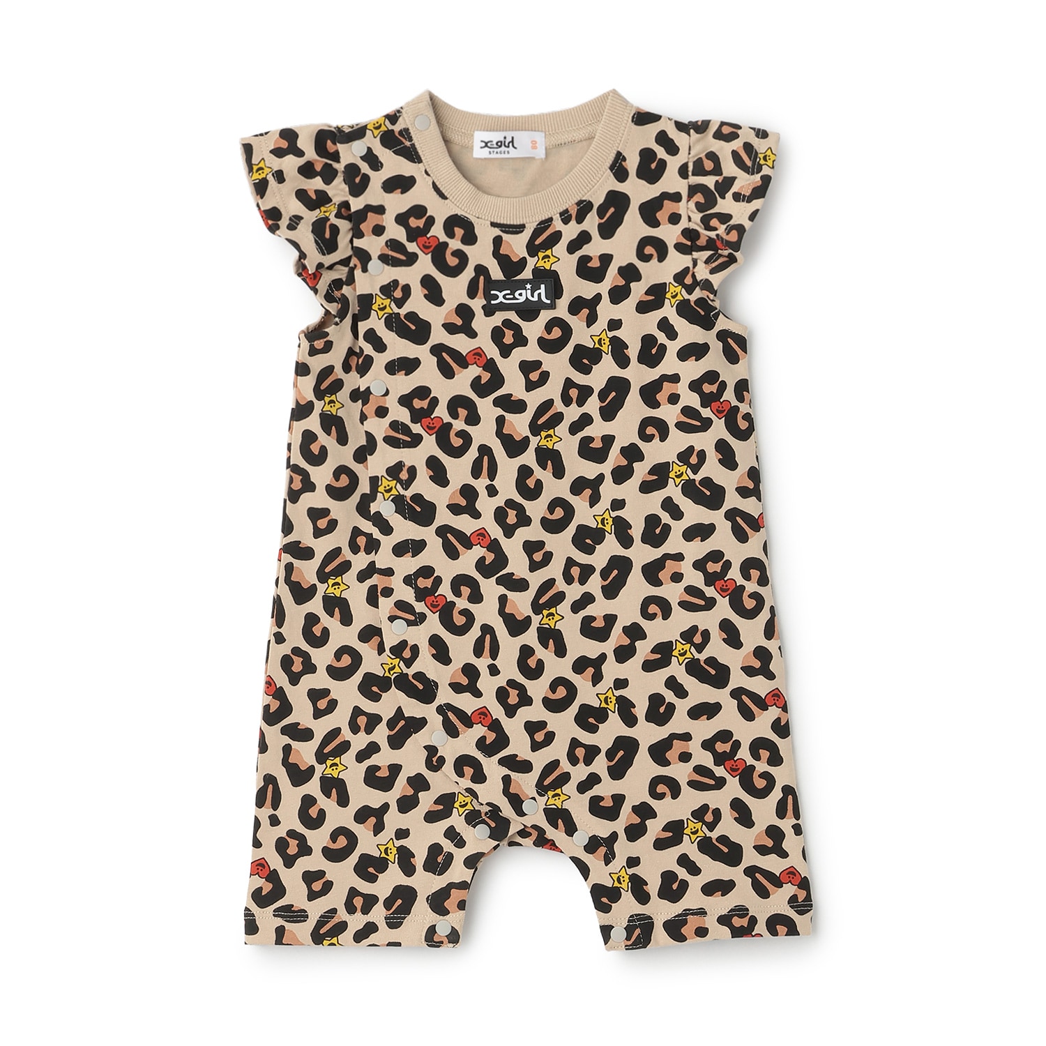 キラッキーレオパード総柄 ショートオール