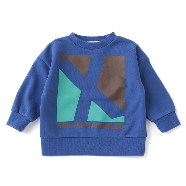 裏毛 スクエアロゴトレーナー(80 赤): キッズ - ナルミヤ オンライン