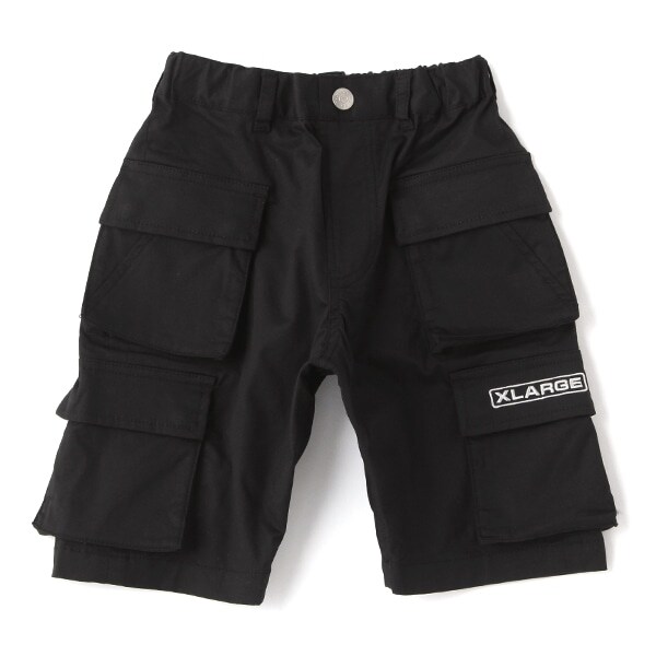 ロゴ刺しゅうカーゴショートパンツ