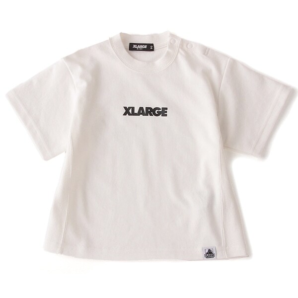 リブ切り替えロゴTシャツ