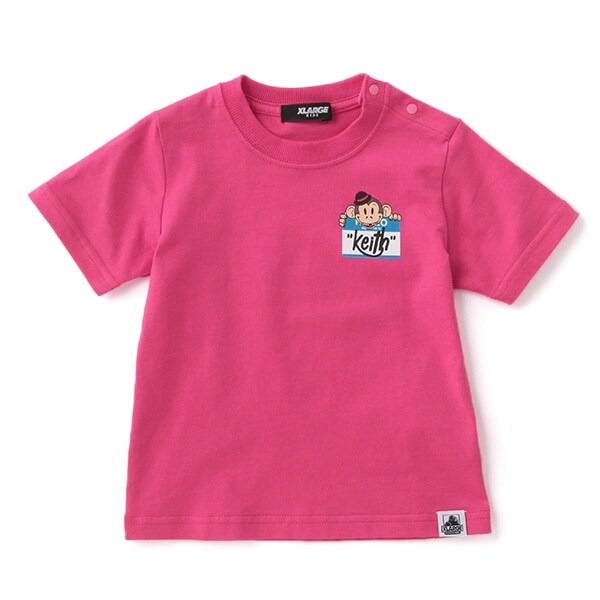 キースくんTシャツ(80 ディープ ピンク): キッズ - ナルミヤ
