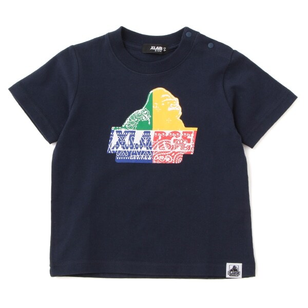OGゴリラバンダナ柄ロゴTシャツ