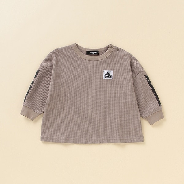 袖ロゴプリントOGゴリラパッチワッフルTシャツ