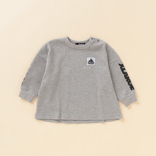 袖ロゴプリントOGゴリラパッチワッフルTシャツ