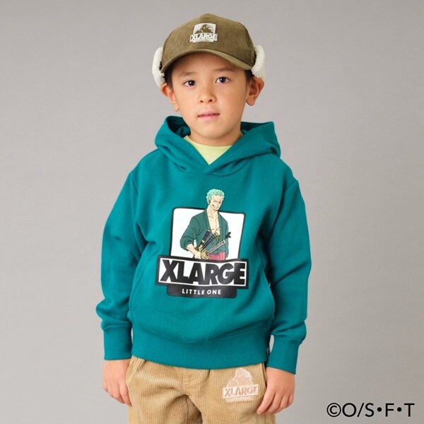 Narumiya Online ナルミヤ オンラインの公式通販サイト Onepiece 裏毛 ロロノア ゾロプリントパーカー 110 グリーン キッズ