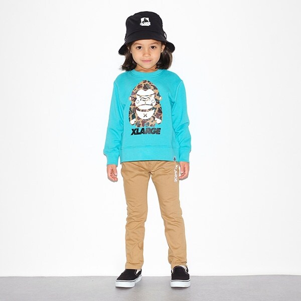 迷彩ポケットスリムフィットロングパンツ