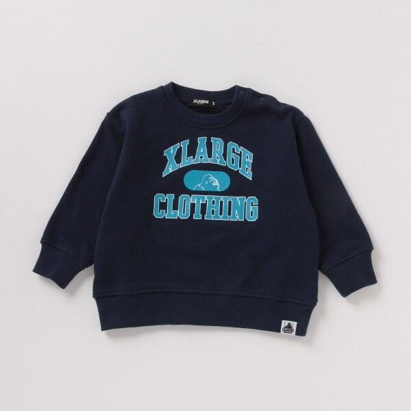 裏毛 カレッジロゴプリントトレーナー