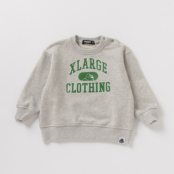 裏毛 カレッジロゴプリントトレーナー