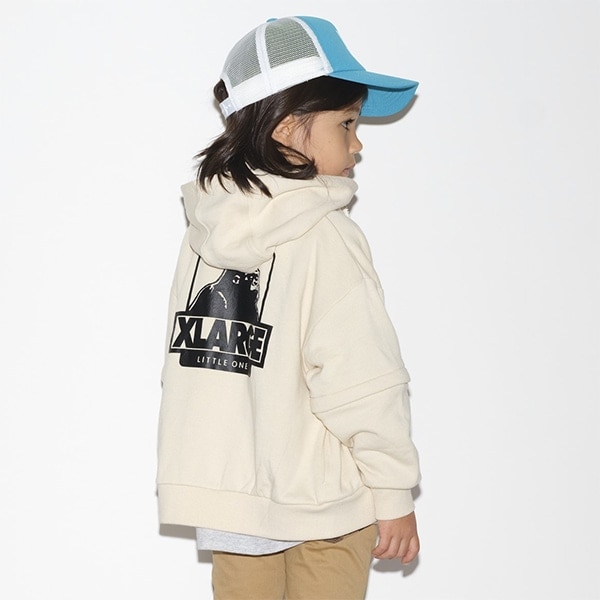 裏毛 OGゴリラプリント袖つけ外しパーカー