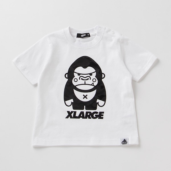 Narumiya Online ナルミヤ オンラインの公式通販サイト迷彩柄ファニーゴリラ半袖tシャツ 80 パープル キッズ