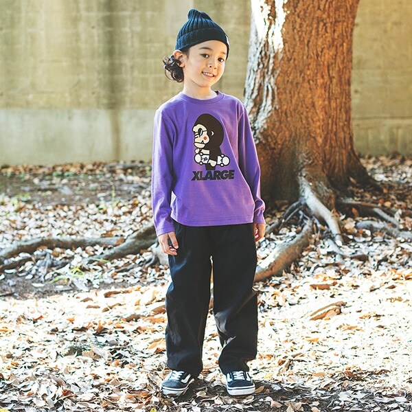 タックワイドシルエットチノパン