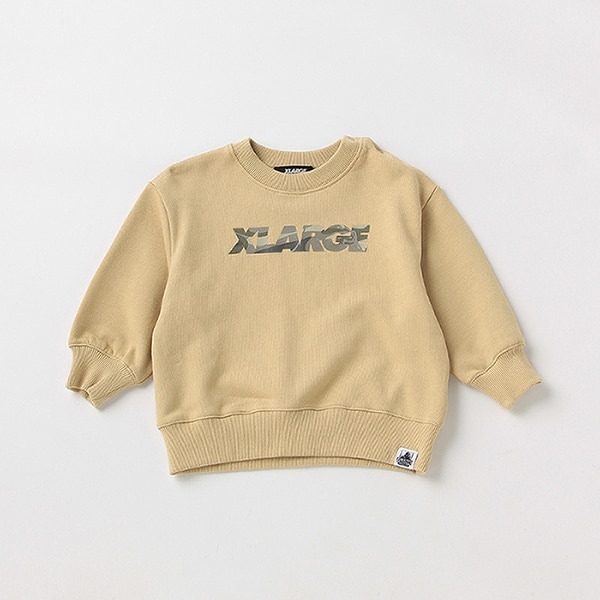 迷彩ロゴビックシルエットトレーナー