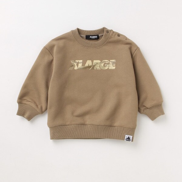 迷彩ロゴビックシルエットトレーナー