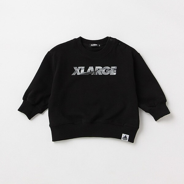 迷彩ロゴビックシルエットトレーナー