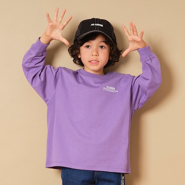 【WEB限定】刺しゅうロゴビックシルエット長袖Tシャツ