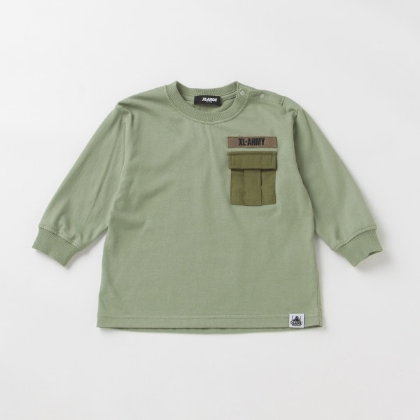 ミリタリービックシルエット長袖Tシャツ