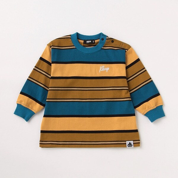 マルチボーダーロゴ長袖Tシャツ