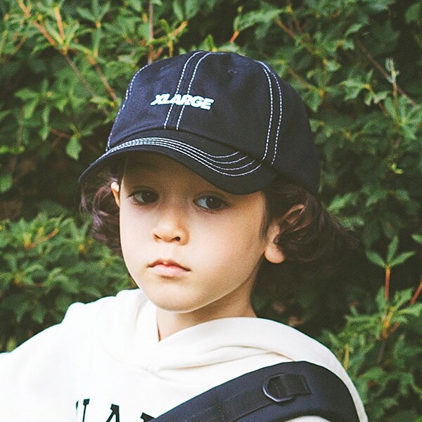 配色ステッチキャップ