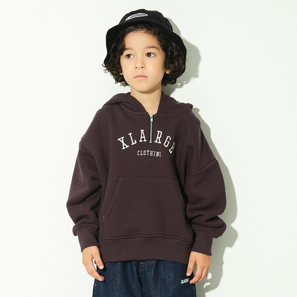 【WEB限定】ハーフジップパーカ