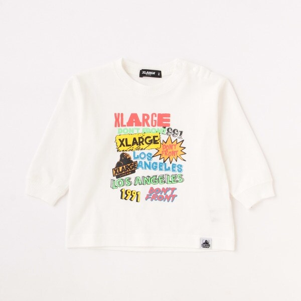 ランダムマルチロゴ長袖Tシャツ