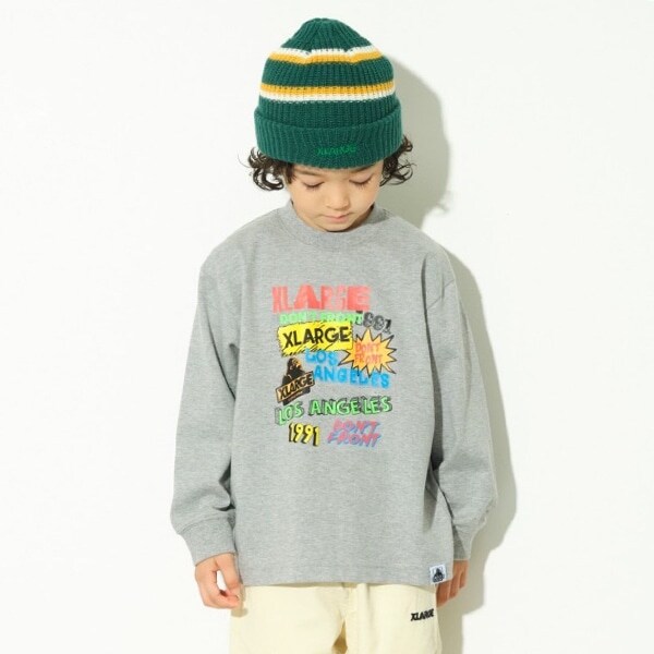 ランダムマルチロゴ長袖Tシャツ