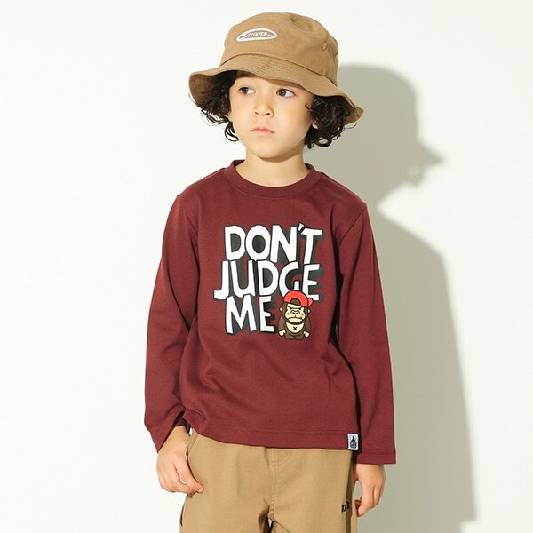 【WEB限定】ファニーゴリラメッセージ長袖Tシャツ