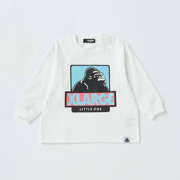 配色ボックスOGゴリラ長袖Tシャツ