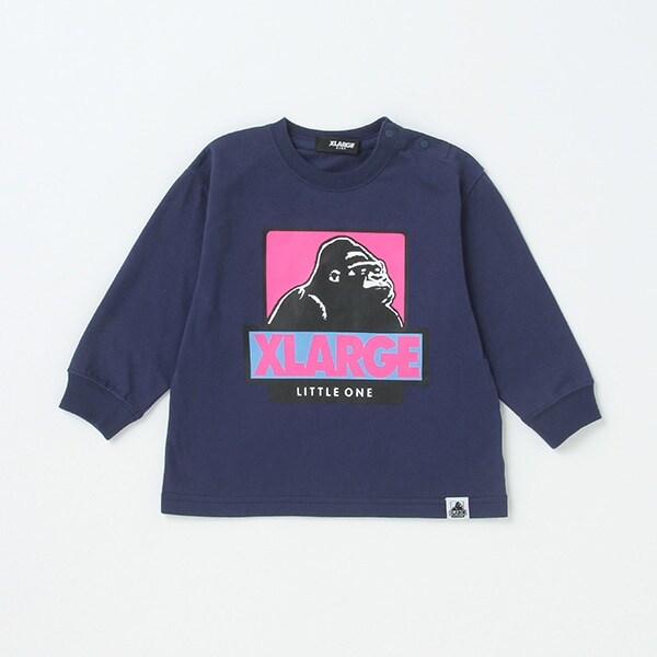 配色ボックスOGゴリラ長袖Tシャツ