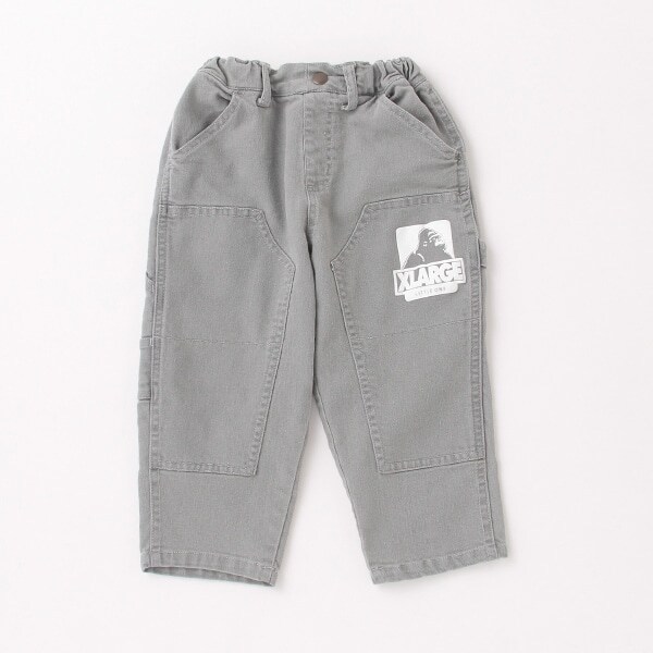 デニムワークテーパードパンツ