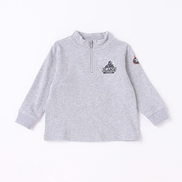 【WEB限定】ハーフジップロゴトレーナー