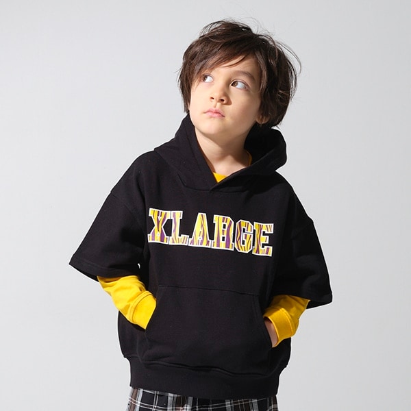 ゼブラロゴ5分袖パーカ