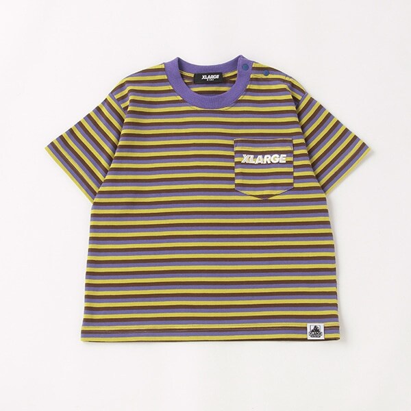 ホソボーダーポケット半袖Tシャツ