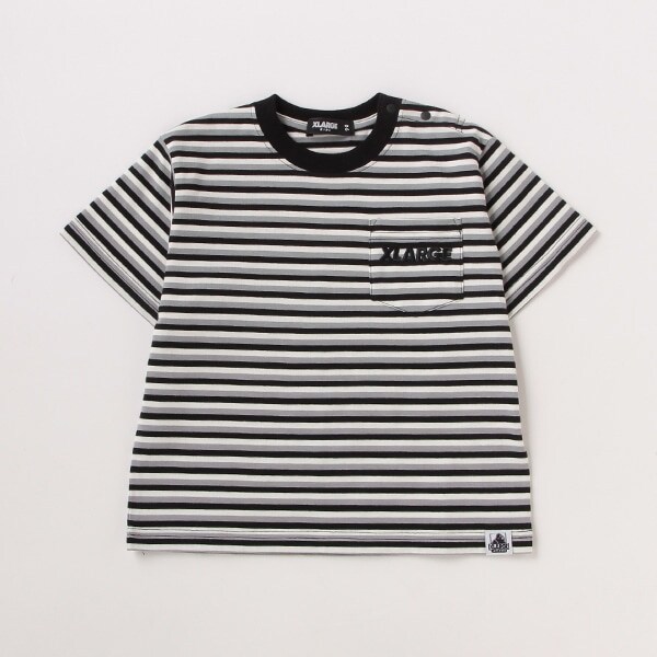 ホソボーダーポケット半袖Tシャツ