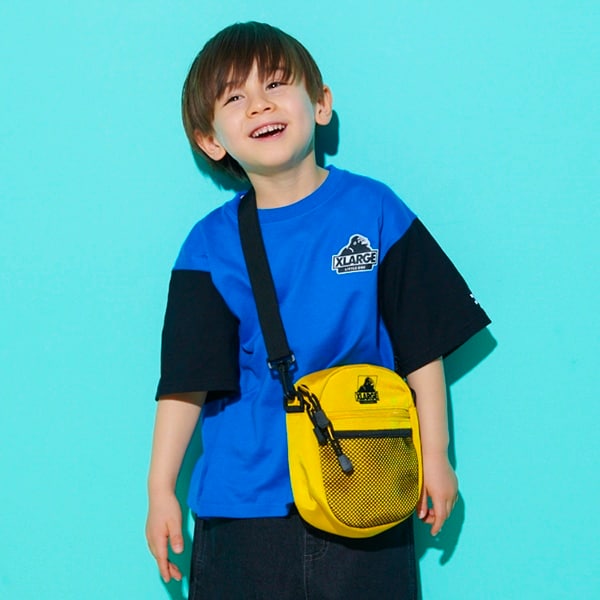 袖配色スランテッドOGゴリラ半袖Tシャツ