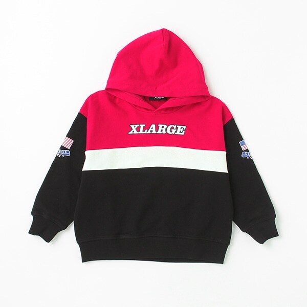 切替ロゴプルパーカ