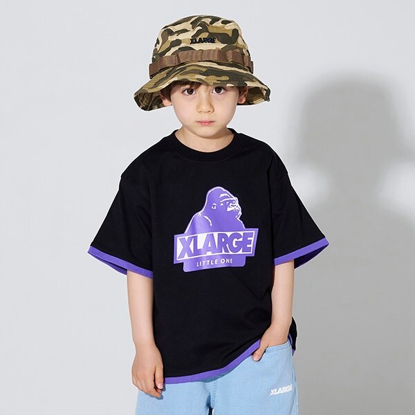 レイヤード風スランテッドOGゴリラ半袖Tシャツ