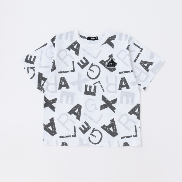 ロゴ総柄半袖Tシャツ