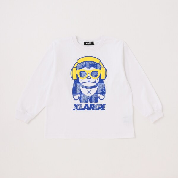 ペイズリーファニーゴリラ長袖Tシャツ