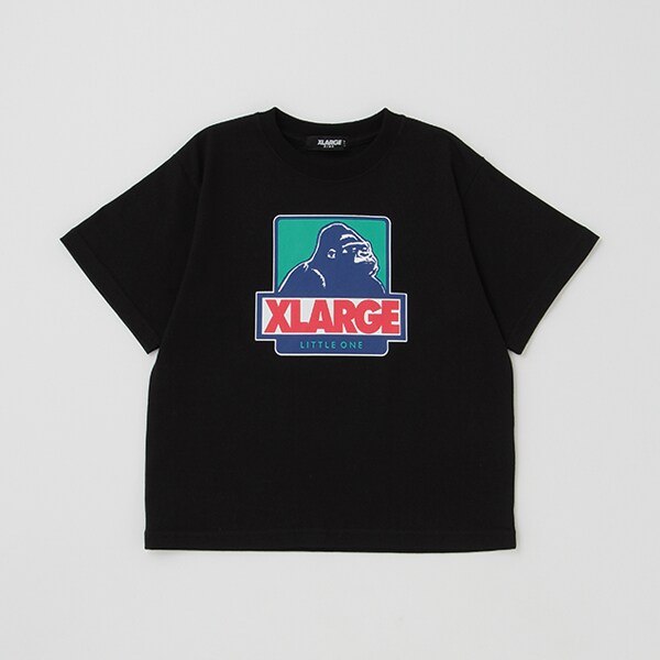 配色ボックスゴリラ半袖Tシャツ