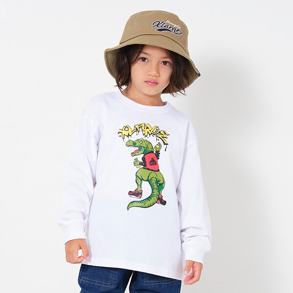 キョウリュウモチーフ長袖Tシャツ