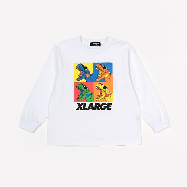 恐竜モチーフ長袖Tシャツ