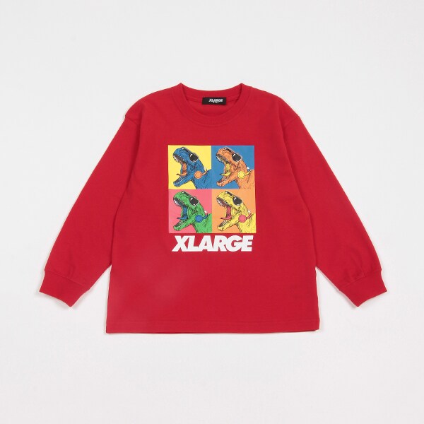 恐竜モチーフ長袖Tシャツ